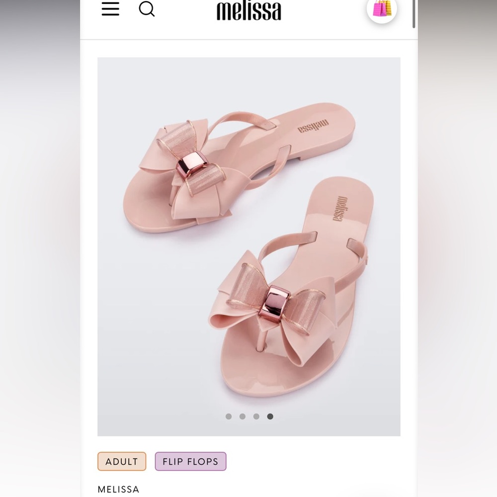 Melissa Harmonic Sweet adult flip flop